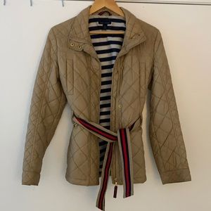Tommy Hilfiger Camel Quilted Jacket - Small
